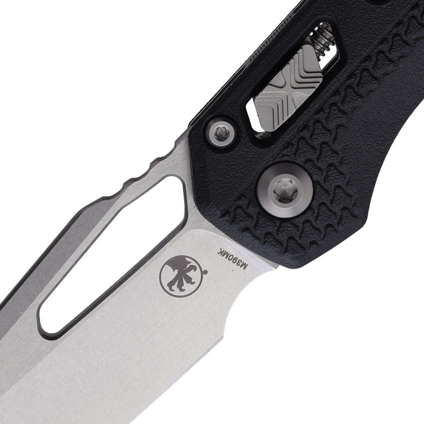 Microtech 210T10PMBK MSI Stonewash Ram-Lock Knife Tri Grip Black Handles