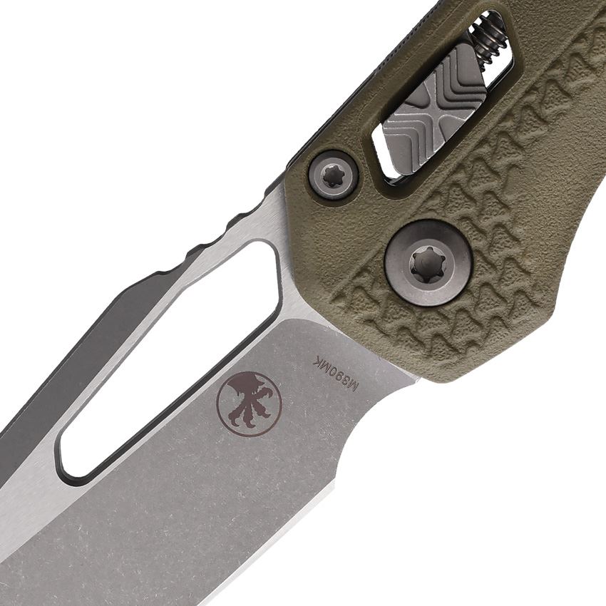 Microtech 210T10APPMOD MSI Apocalyptic Ram-Lok Knife Tri Grip OD Green Handles