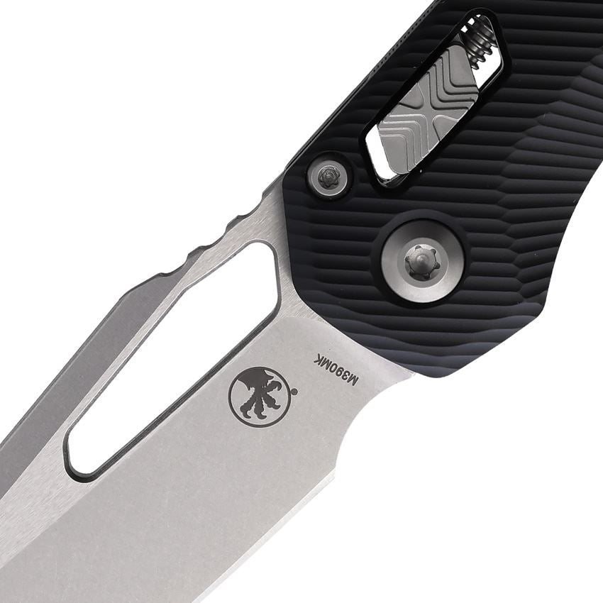 Microtech 21010FL MSI Stonewash Ram-Lock Knife Black Handles