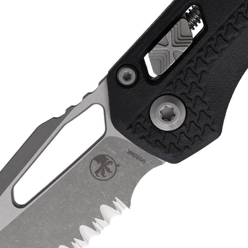 Microtech 210T11APPMBK MSI Apocalyptic Part Serrated Ram-Lok Knife Tri Grip Handles