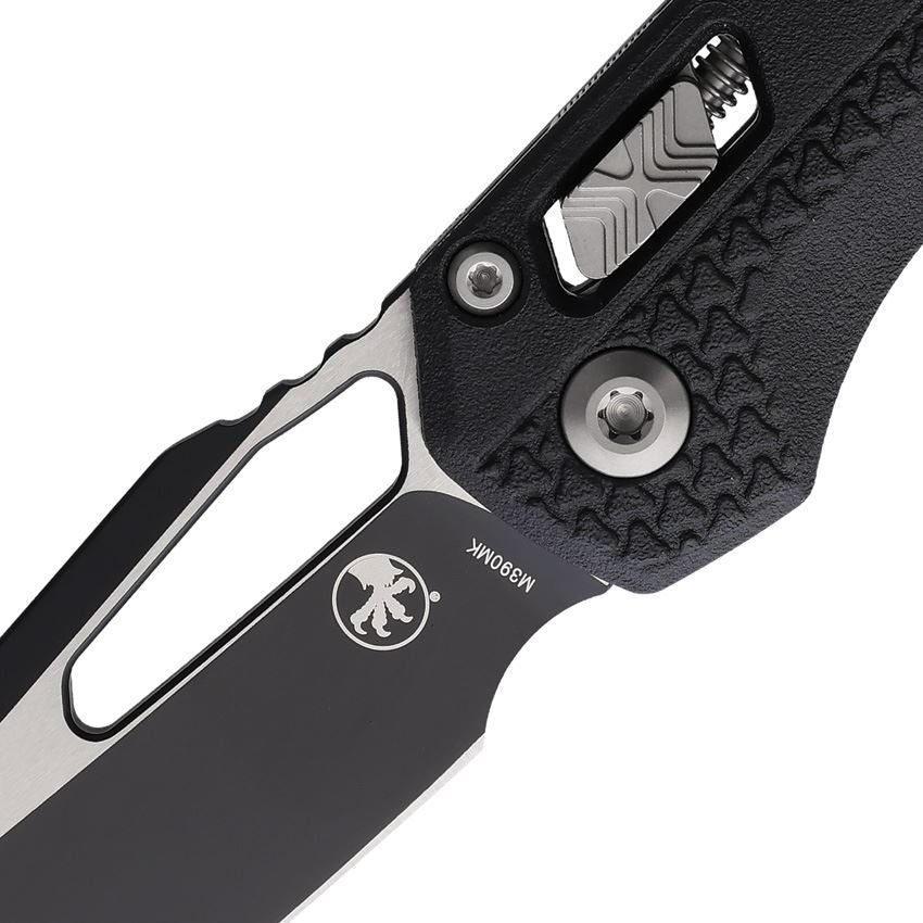 Microtech 210T1PMBK MSI Two-Tone Ram-Lok Knife Tri Grip Black Handles