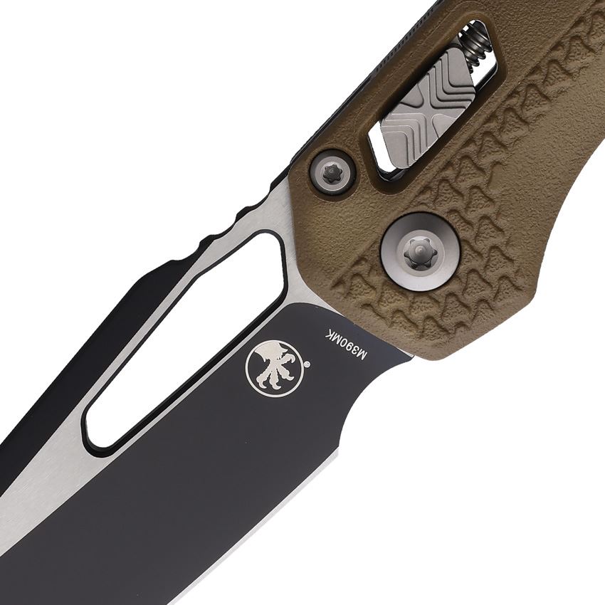 Microtech 210T1PMDE MSI Two-Tone Ram-Lok Knife Tri Grip Dark Earth Handles