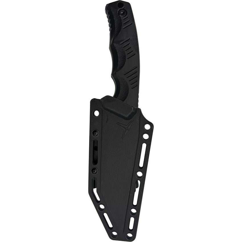 Takumitak 305 Reaper Black Tanto Fixed Blade Knife Black Handles