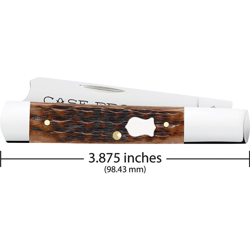 Case XX 79417 Case Brothers Razor Knife Brown Bone Handles