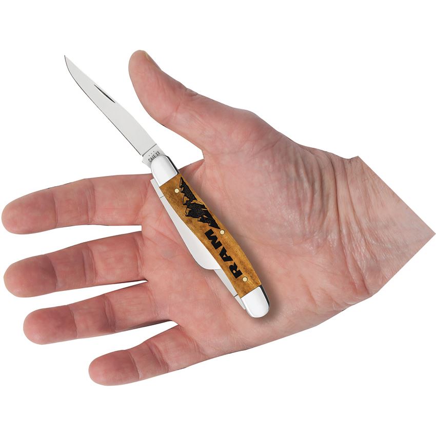 Case XX 37480 Ram Medium Stockman Knife Atique Smooth Bone Handles