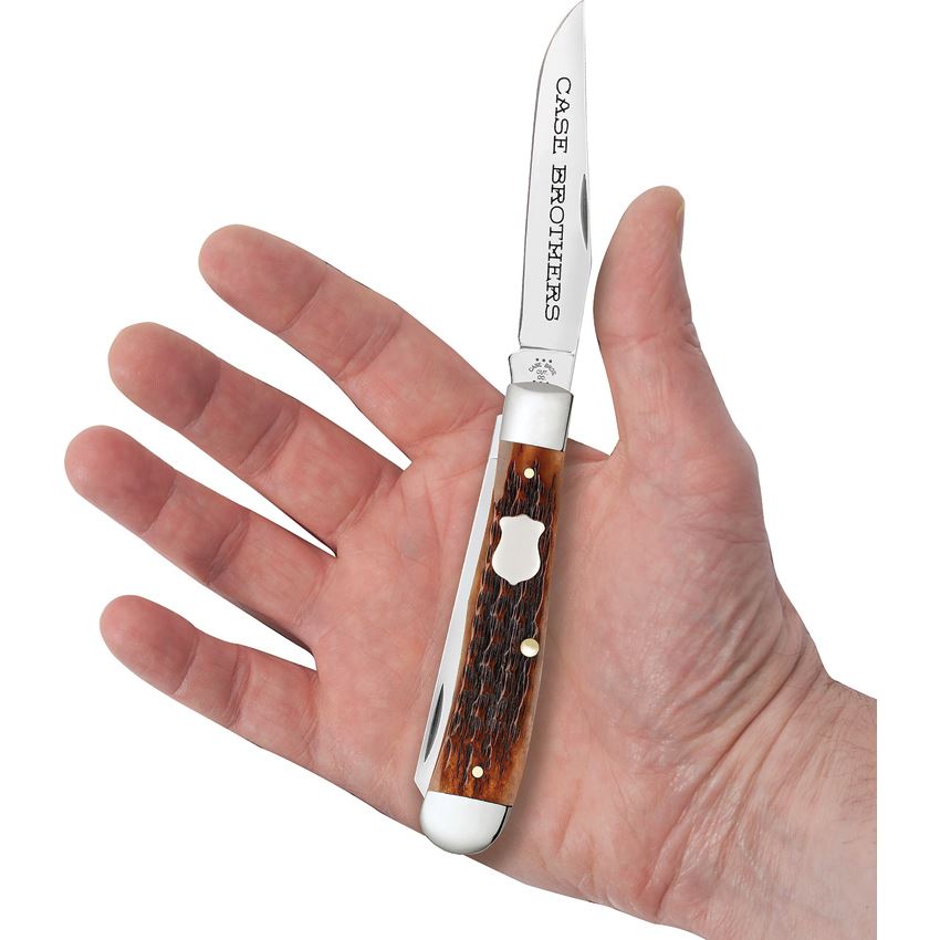 Case XX 79410 Case Bothers Trapper Knife Brown Bone Handles