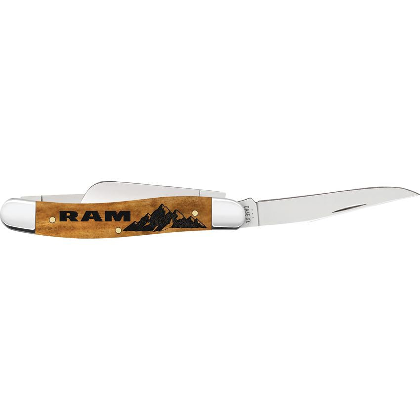 Case XX 37480 Ram Medium Stockman Knife Atique Smooth Bone Handles