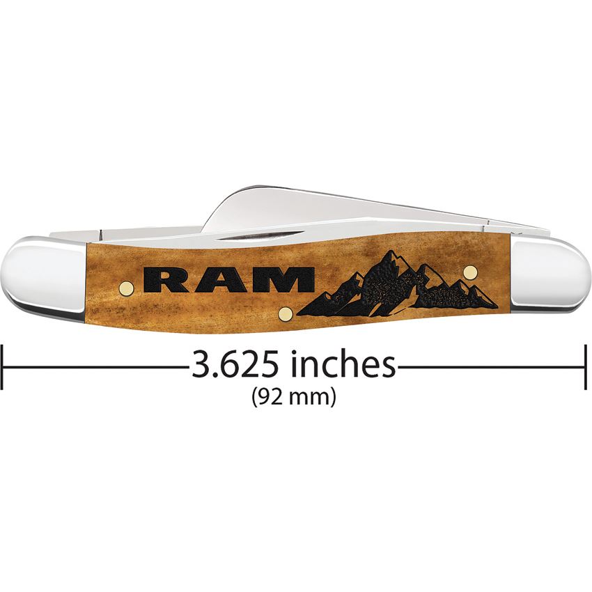 Case XX 37480 Ram Medium Stockman Knife Atique Smooth Bone Handles