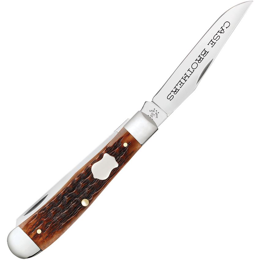 Case XX 79410 Case Bothers Trapper Knife Brown Bone Handles