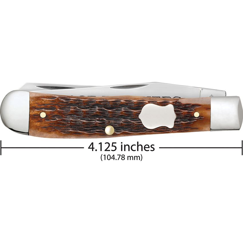 Case XX 79410 Case Bothers Trapper Knife Brown Bone Handles