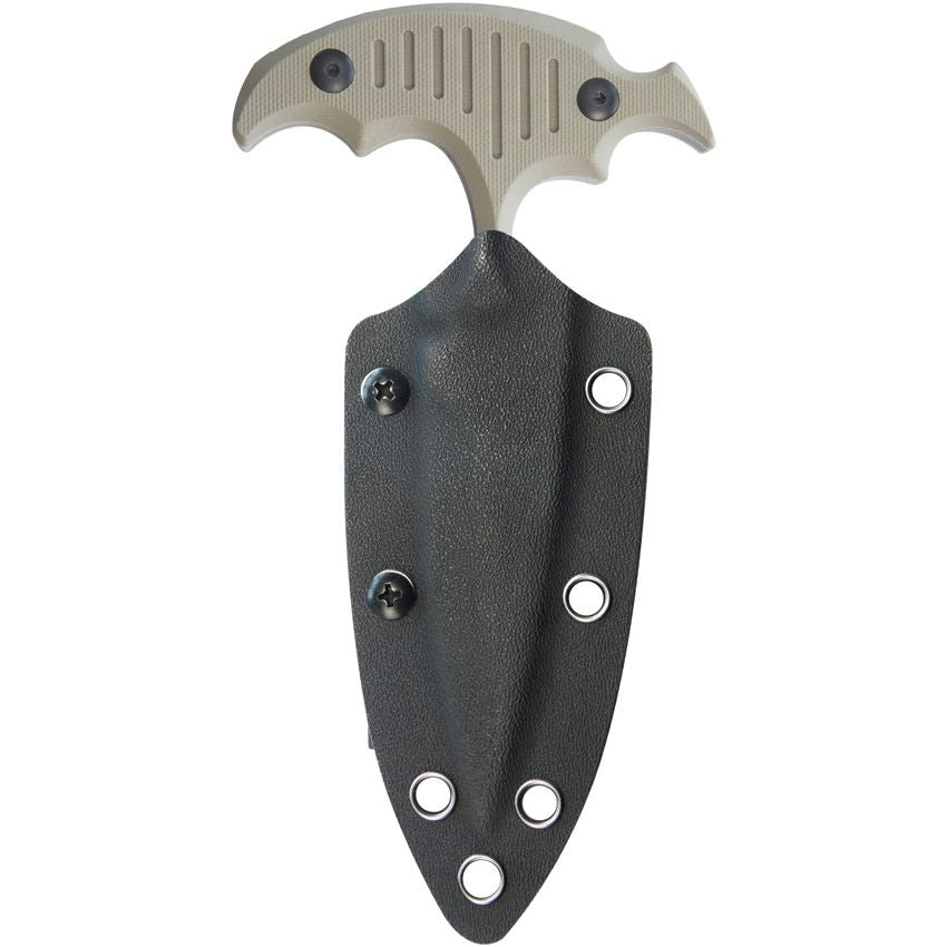 Kubey 242E Medusa Push Dagger Knife Tan Handles