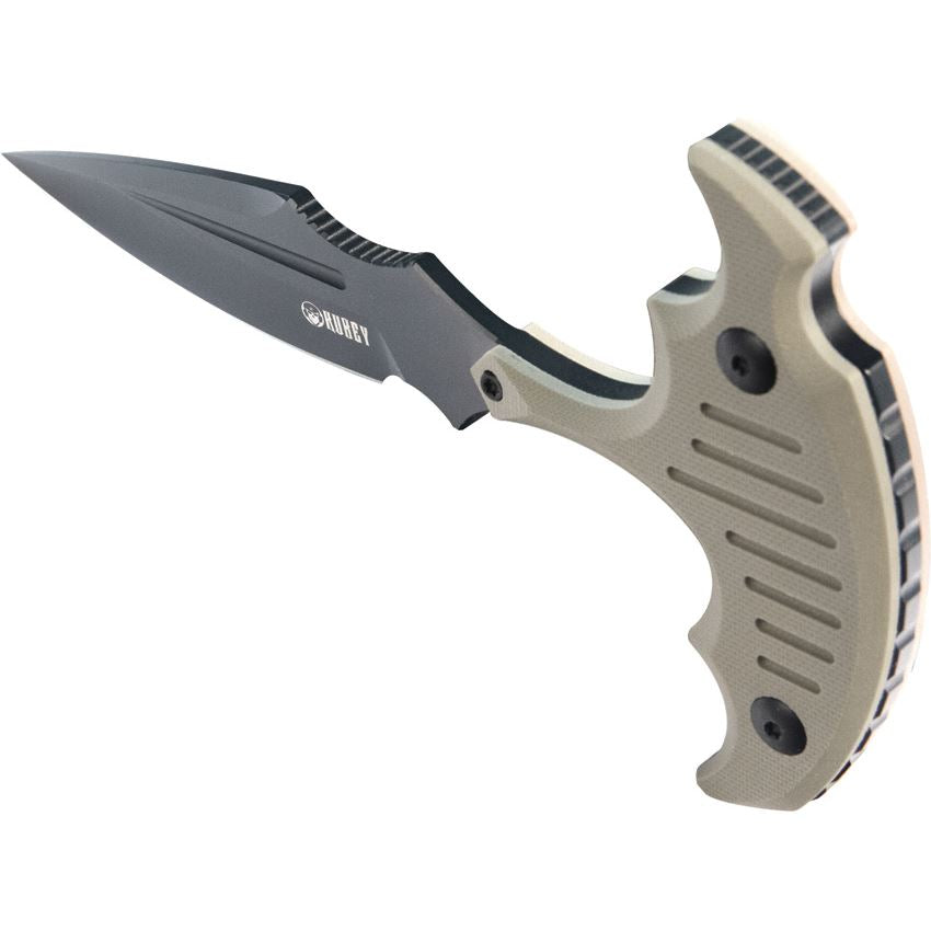 Kubey 242E Medusa Push Dagger Knife Tan Handles