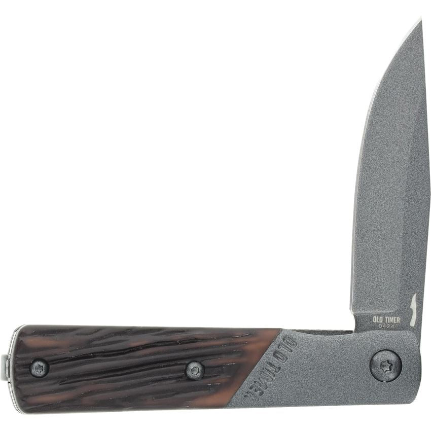 Schrade 1209458 Assist Open Frontier Barlow Linerlock Knife Gray Handles