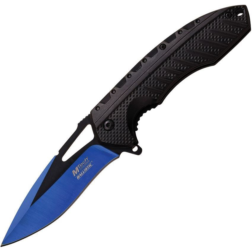 MTech A930BL Blue Assisted Opening Drop Point Linerlock Folding Pocket Knife