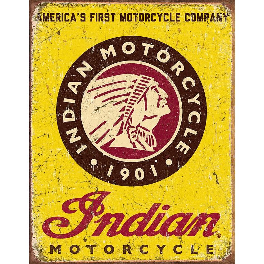 Tin Signs 1934 16 Inch Dimensions Rich Vibrant Indian Since 1901