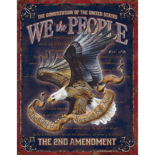 Tin Signs 1992 16 x 12 1/2 Inch We The People