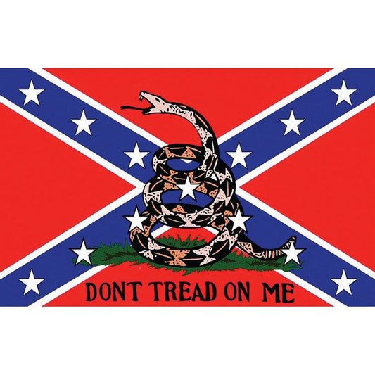 Flags 7256 3 x 5 Feet Don't Tread On Me Gadsden Rebel Flag