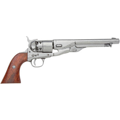 Civil War M1860 Antique Gray Finish Pistol - Non-Firing Replica