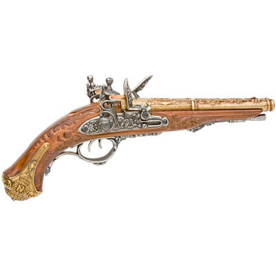 Colonial Napoleonic Double Barrel Flintlock Non-Firing Replica