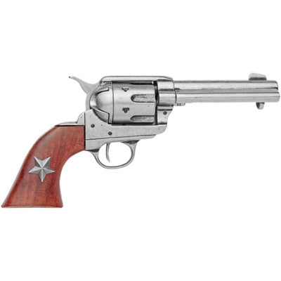 Old West M1873 Grey Finish Six Shooter Revolver Non-Firing Replica-22-1038