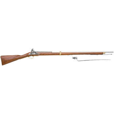 Colonial Brown Bess Replica Rifle With Bayonet Non-Firing Gun