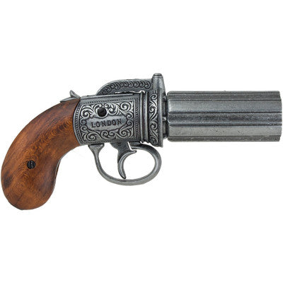 British Pepperbox Revolver - Grey