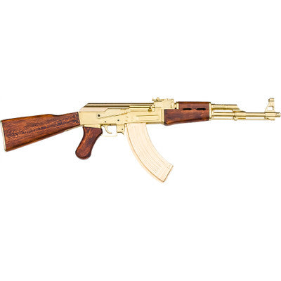 Replica Russian Assault Rifle Non-Firing Gun Gold Finish