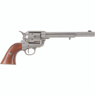 Old West Antique Grey Finish Replica Cavalry Barrel Revolver Non-Firing Gun-22-1107G