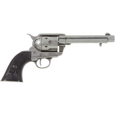 Old West M1873 Antique Grey Black Grip Replica Revolver Non-Firing Gun-22-1108G