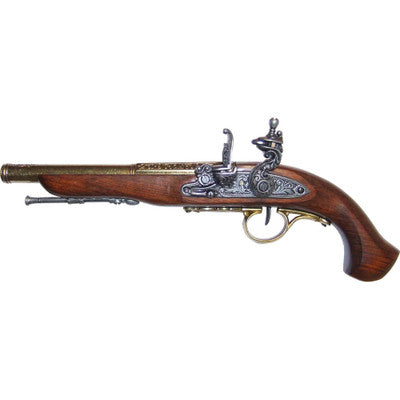 Left-Handed English Flintlock Brass Finish