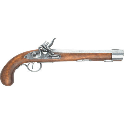 DELUXE KENTUCKY FLINTLOCK PISTOL GREY