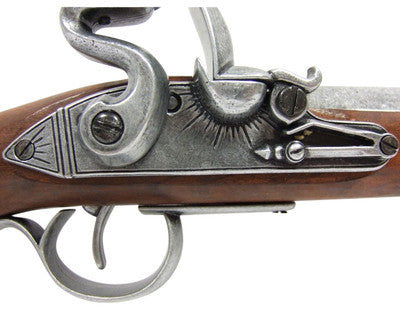 DELUXE KENTUCKY FLINTLOCK PISTOL GREY