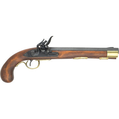 DELUXE KENTUCKY FLINTLOCK PISTOL BRASS