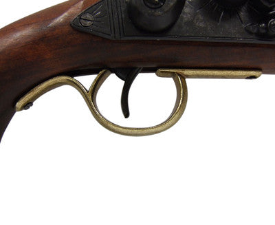 DELUXE KENTUCKY FLINTLOCK PISTOL BRASS