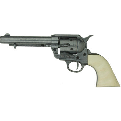 Old West Frontier Replica Grey Finish, Ivory Grips Revolver Non-Firing Gun