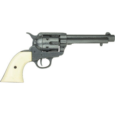 Old West Frontier Replica Grey Finish, Ivory Grips Revolver Non-Firing Gun