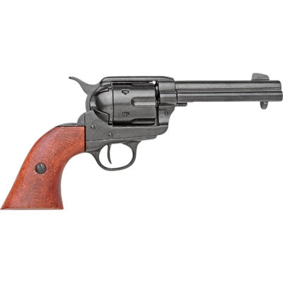 Old West Replica M1873 Black Finish Quick Draw Revolver Non-Firing Gun-22-1186B