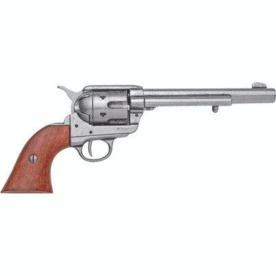 Old West Replica M1873 Grey Finish Cavalry Single Action Revolver Non-Firing Gun-22-1191G