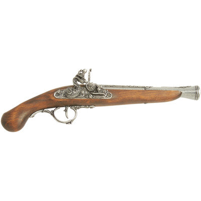 Replica Early 18TH Century Grey Trim German Flintlock Non-Firing Gun