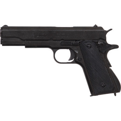 Replica M1911A1 Black Finish Black Composite Grips Field Strippable Automatic Pistol Non-Firing Gun