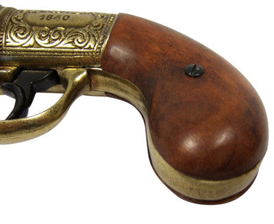 British Pepperbox Revolver - Brass