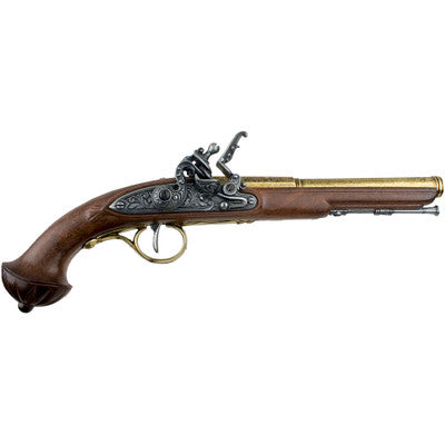 Replica 18th Century Flintlock Non-Firing Gun - Brass Finish