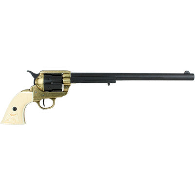 M1873 Single Action Buntline Special Revolver Non-Firing Gun - Black/Gold