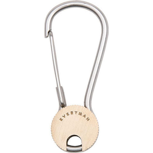 Everyman CC Cowan Carabiner Brass with Unique Key Chain Locking System