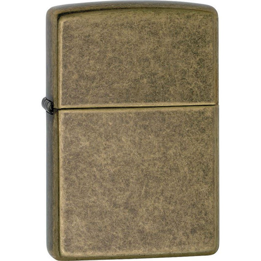 Zippo 10192 Classic Antique Brass Lighter with Antique Brass Finish