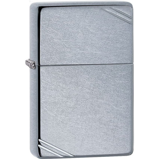 Zippo 15267 Vintage with Slashes Lighter with Street Chrome Construction