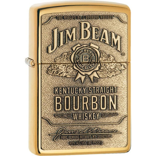 Zippo 16929 Jim Beam with High Polish Brass