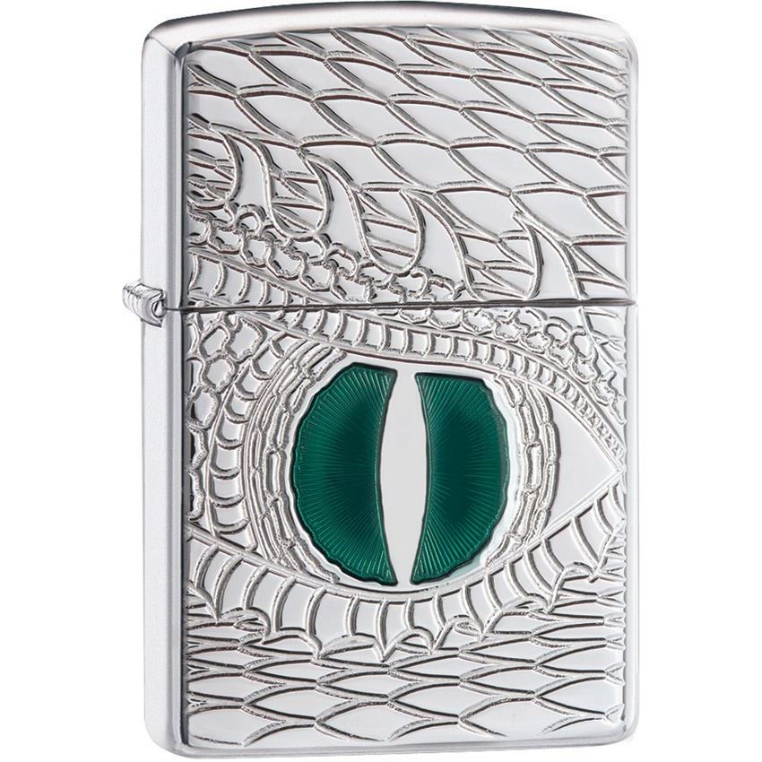 Zippo 28807 Dragon Eye Lighter with High Polish Chrome Construction