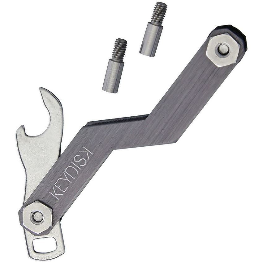 KEYDISK 002 KeyDisk Mini Gun Metal Gray with Stainless Screws