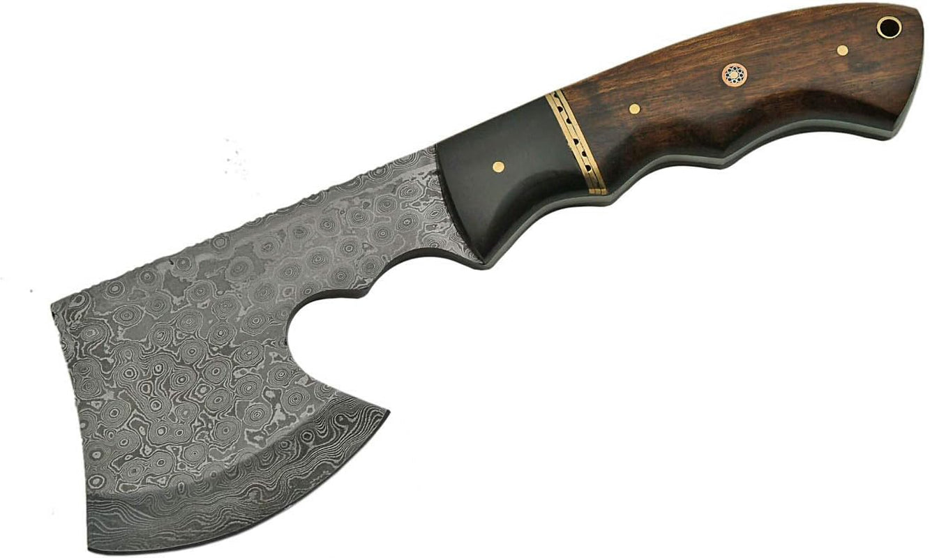 Damascus Hatchet Axe with Walnut Handle